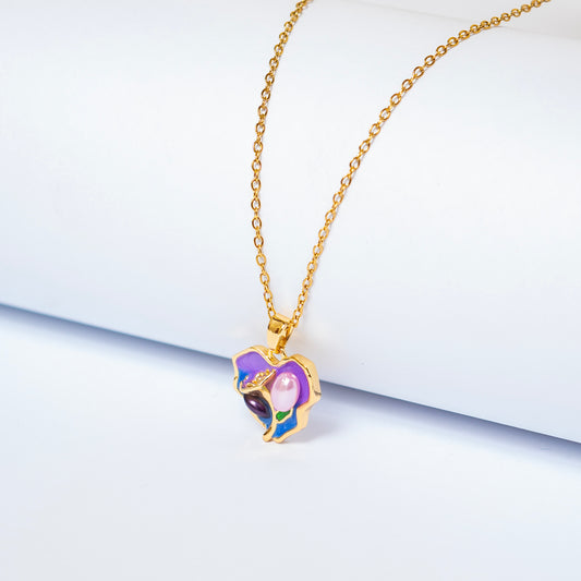 Colored Heart Pendant