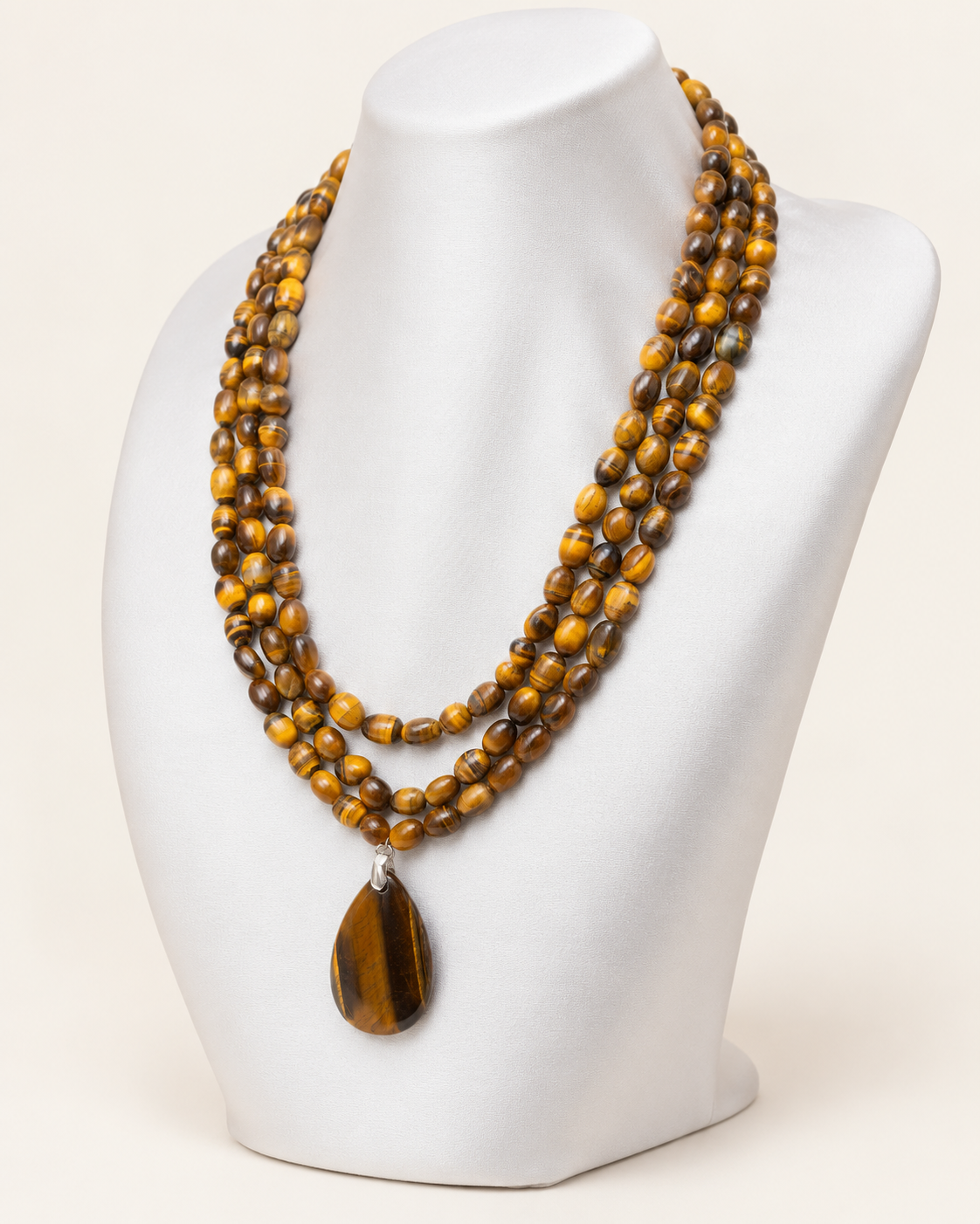 Tiger Eye Stones Necklace