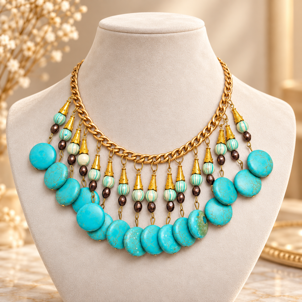Blue Stones Vintage Choker