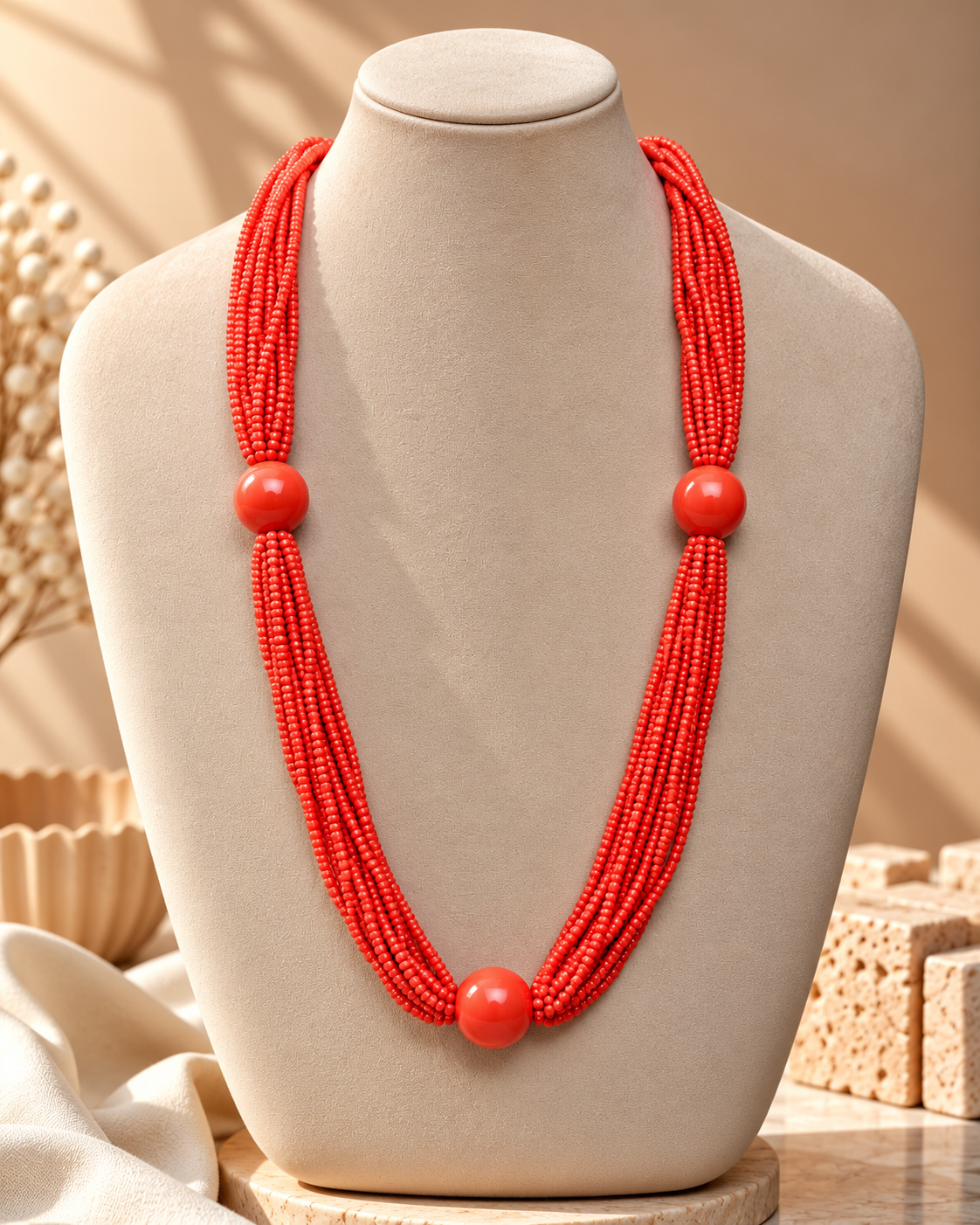 Red Long Maala