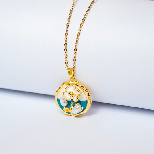 Blue n White Pendant