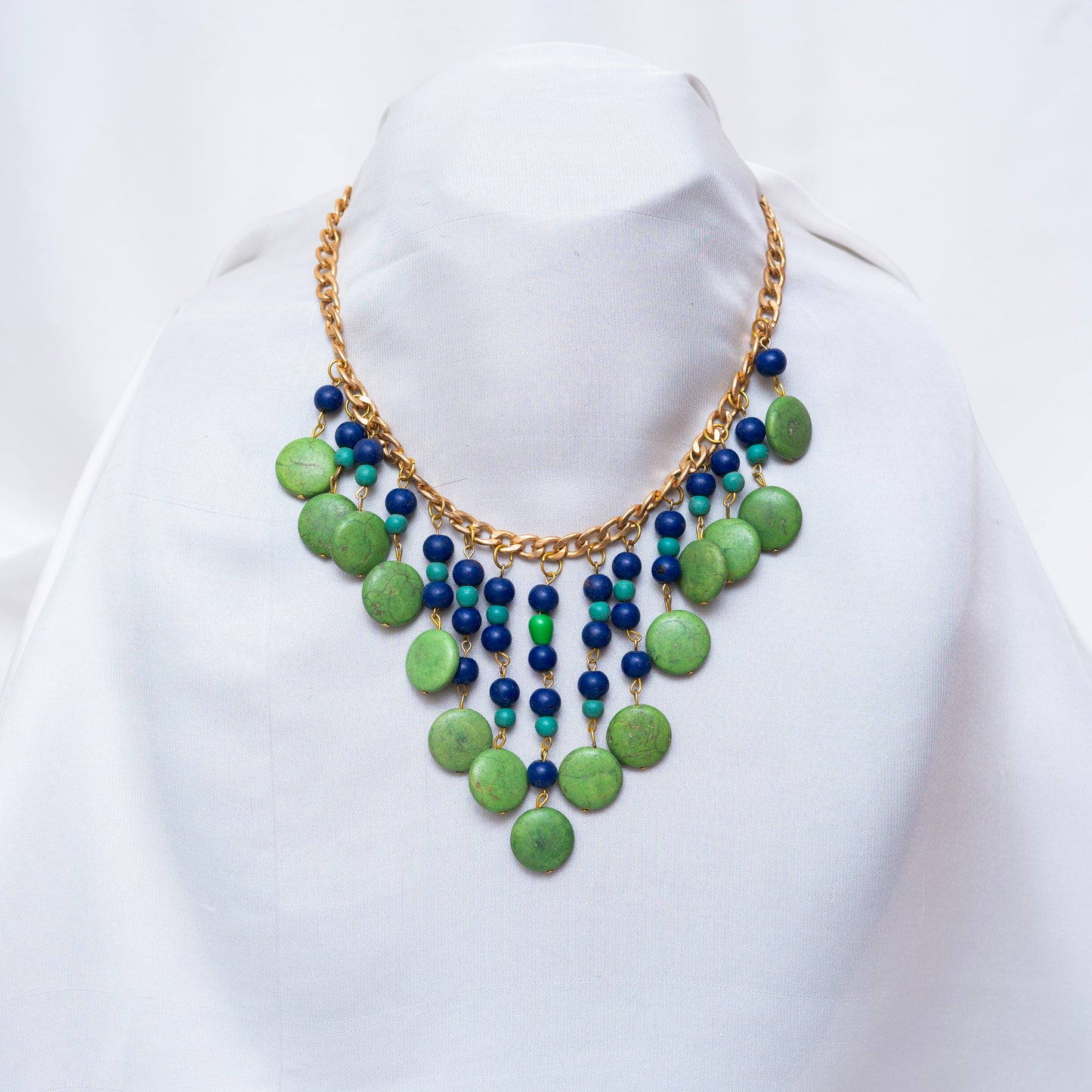 Green n Blue Chokar Maala