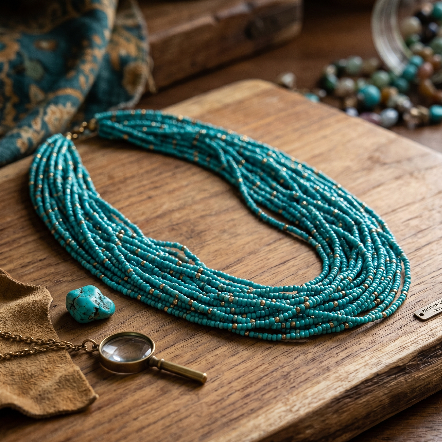 Blue Beads Maala