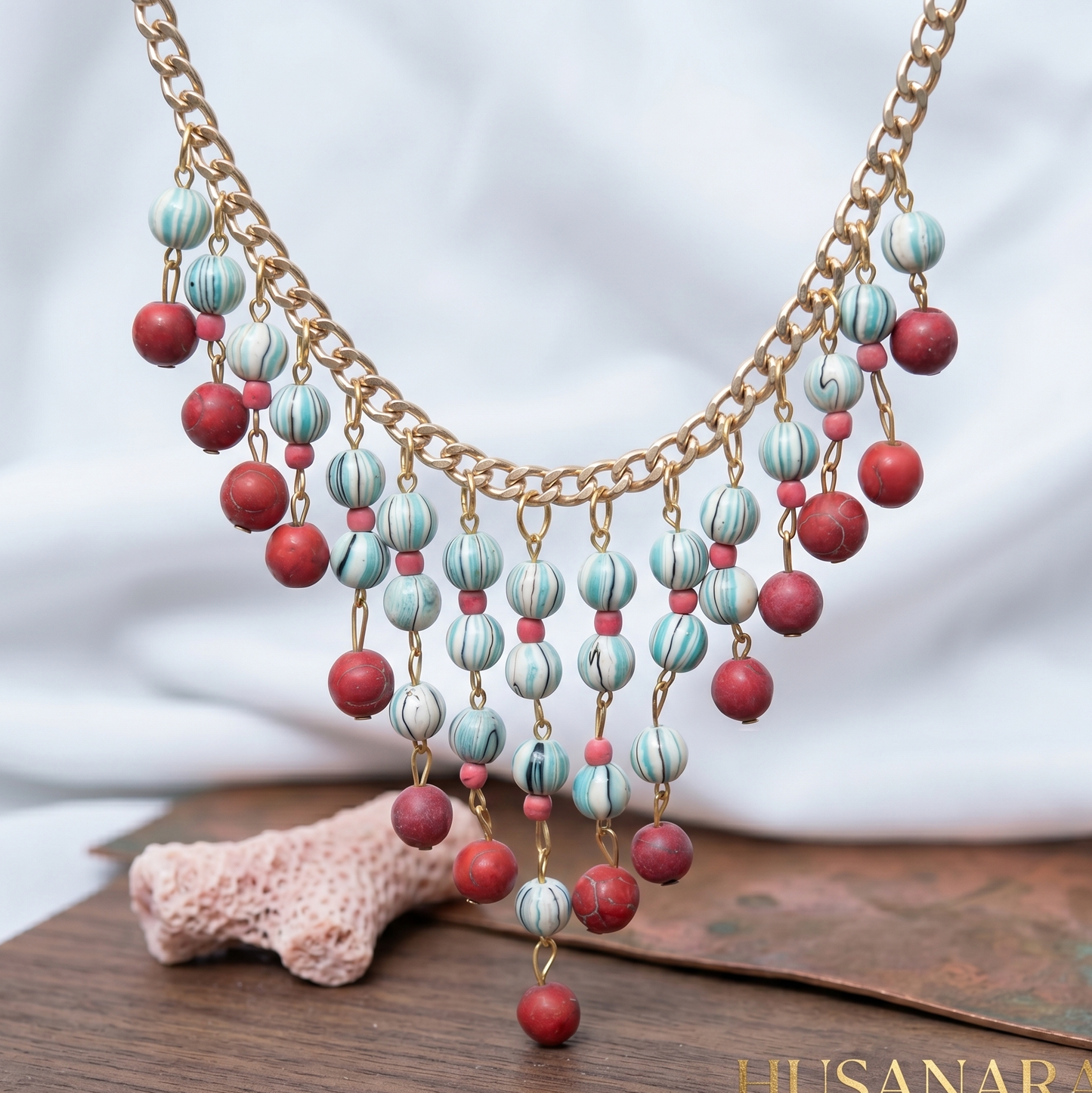 Red Stones Choker