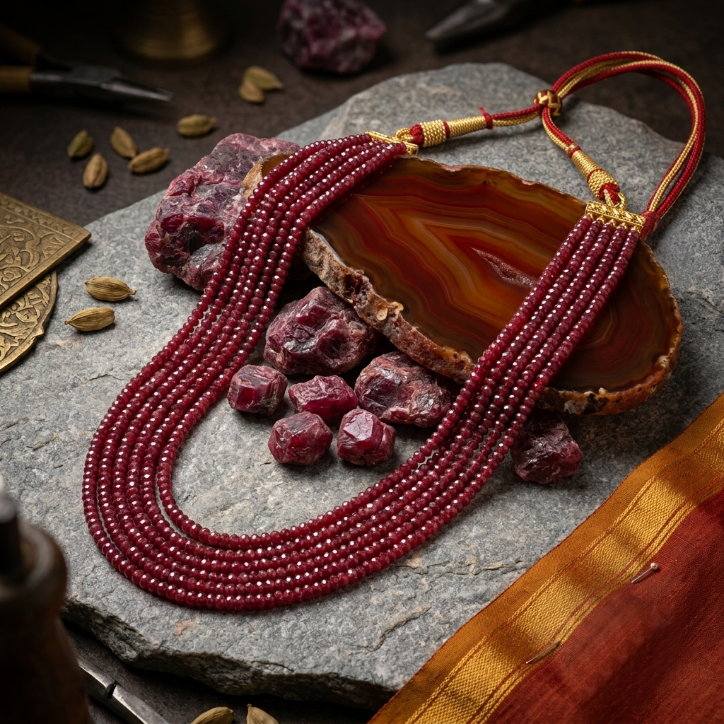Indian Ruby Maala