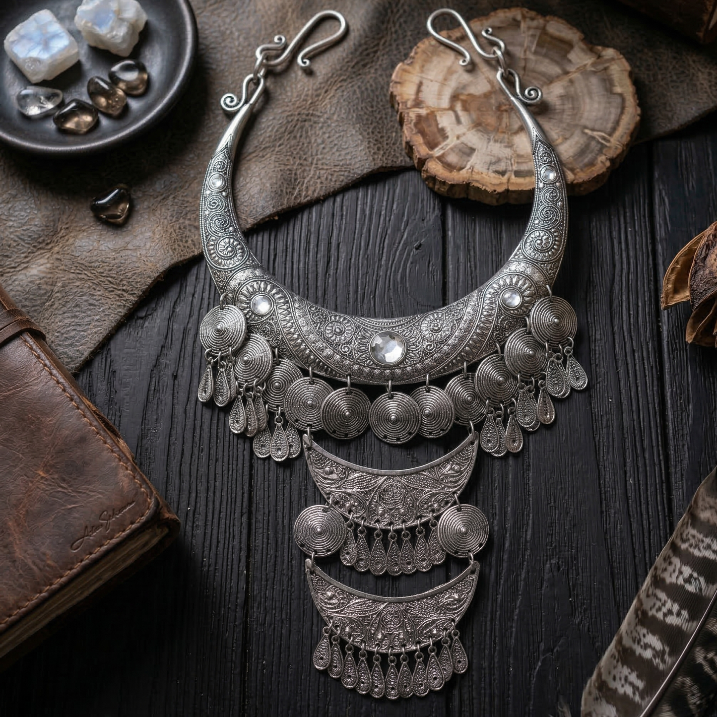 Silver Egyptian Neckwear