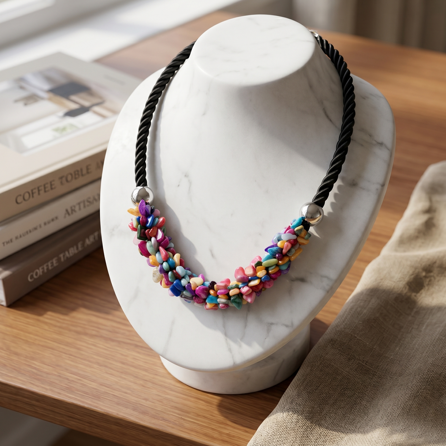Multi Colored Stones Maala