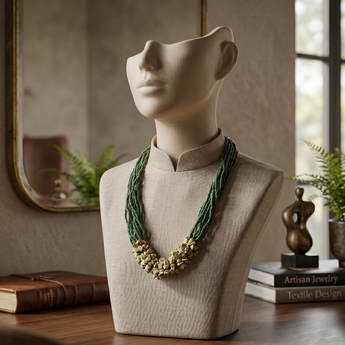 Green Stones Maala