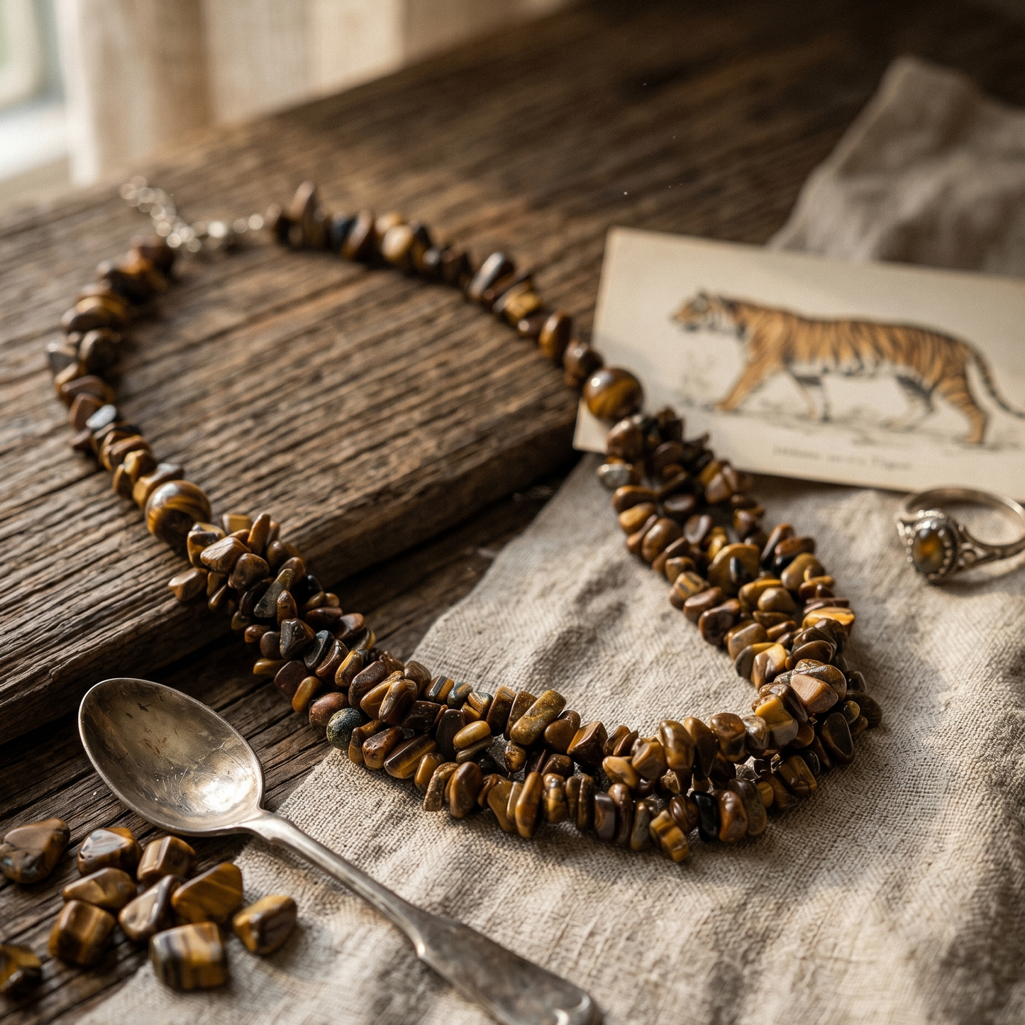 Tiger Gemstones Maala