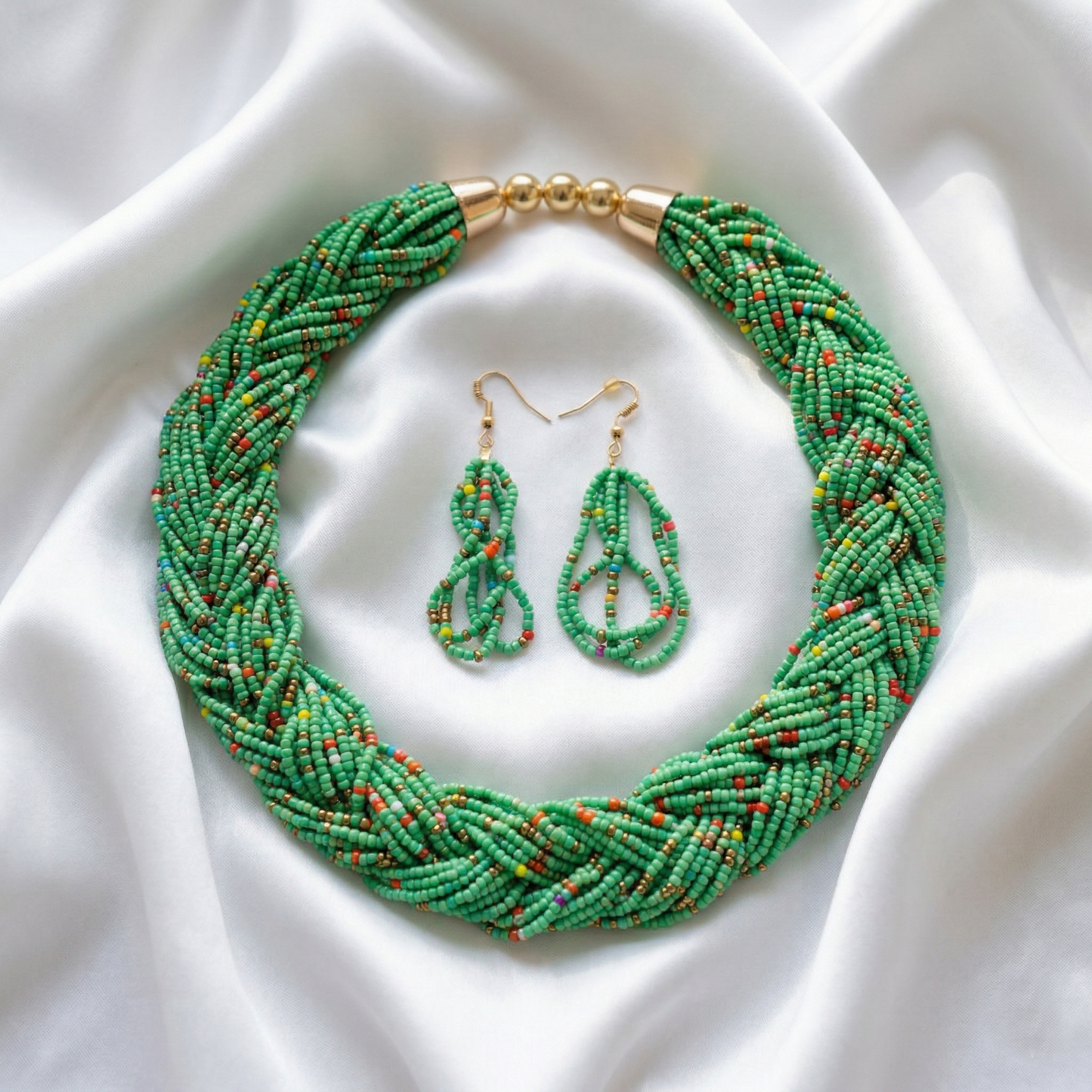 Green Chokar Maala Set