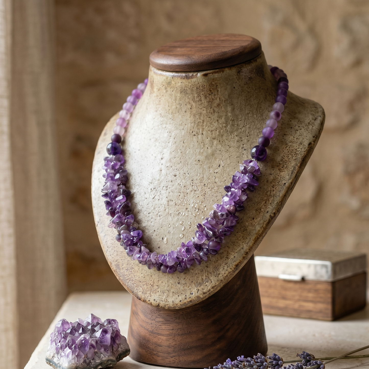 Purple Quartz Maala