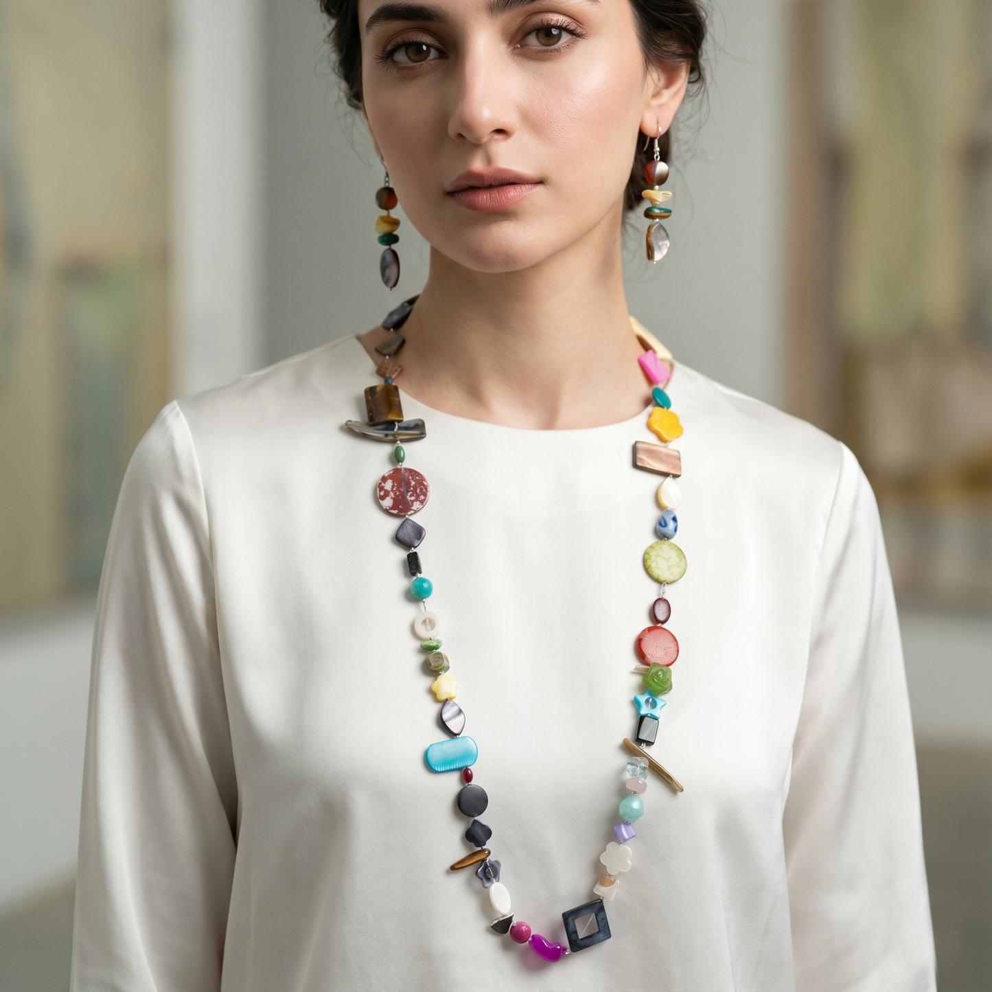 Gemstones Long Maala