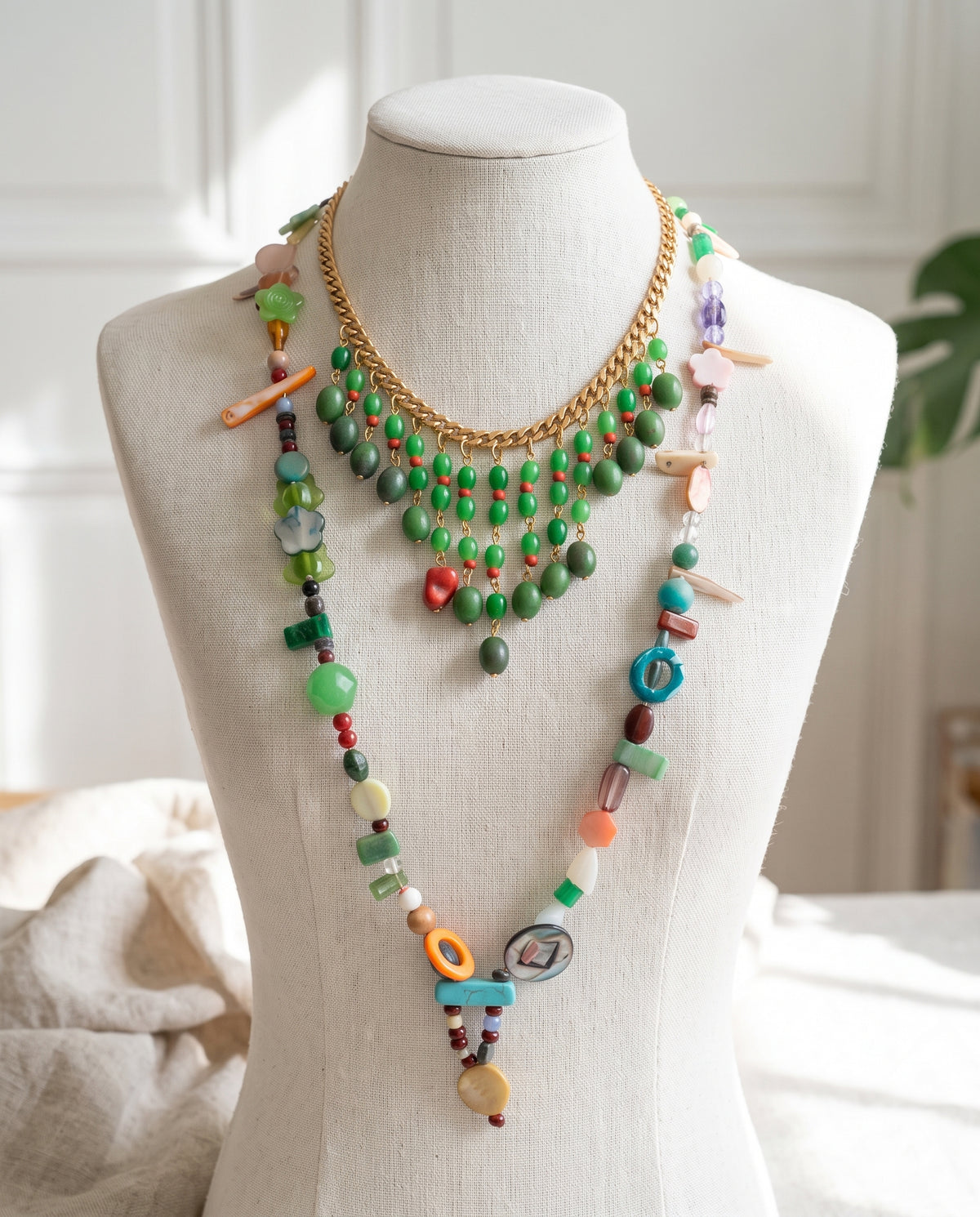 Green Gemstones Maala