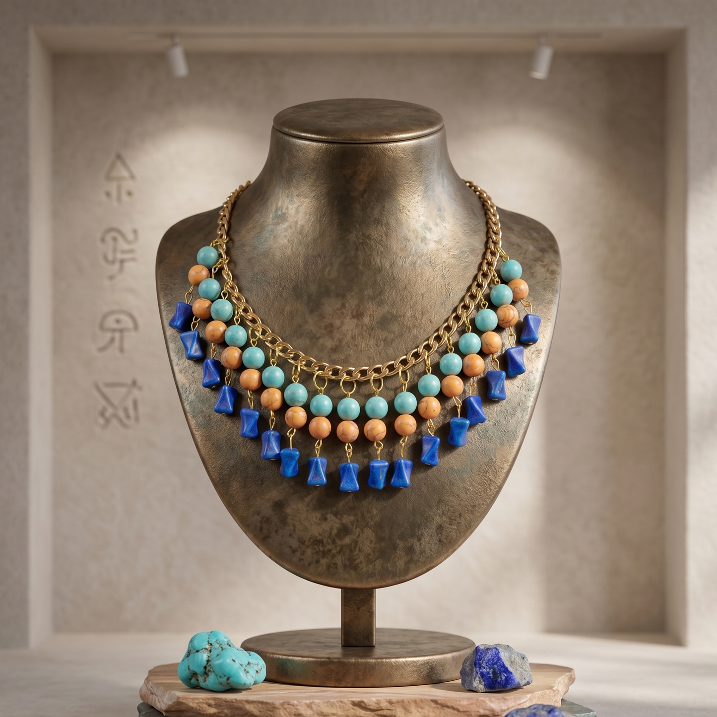 Multi Colored Stones Choker