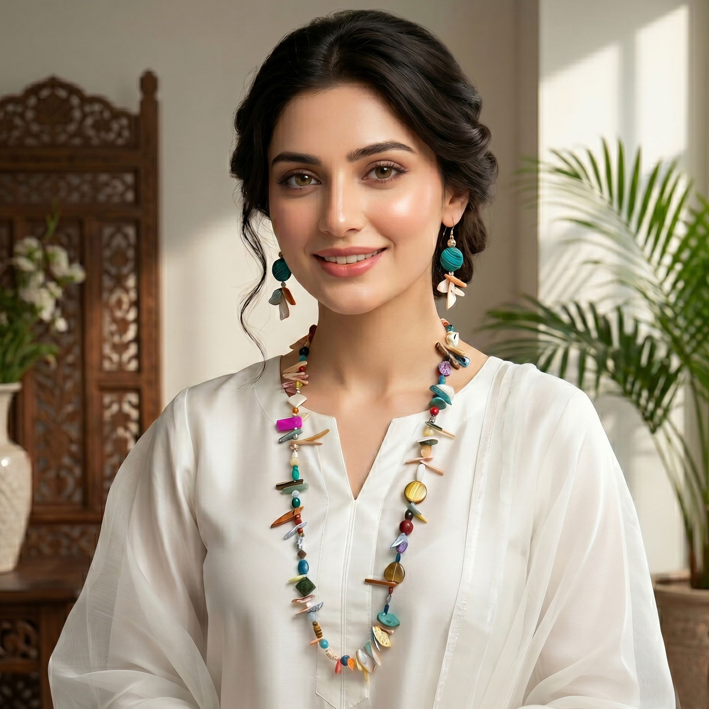 Gemstones Long Maala