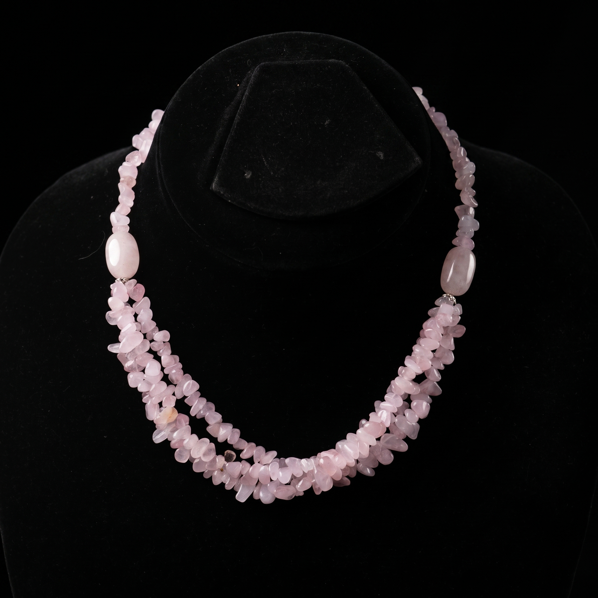 Rose Quartz Stones Necklace
