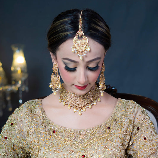 Gold Plated Kundan Set