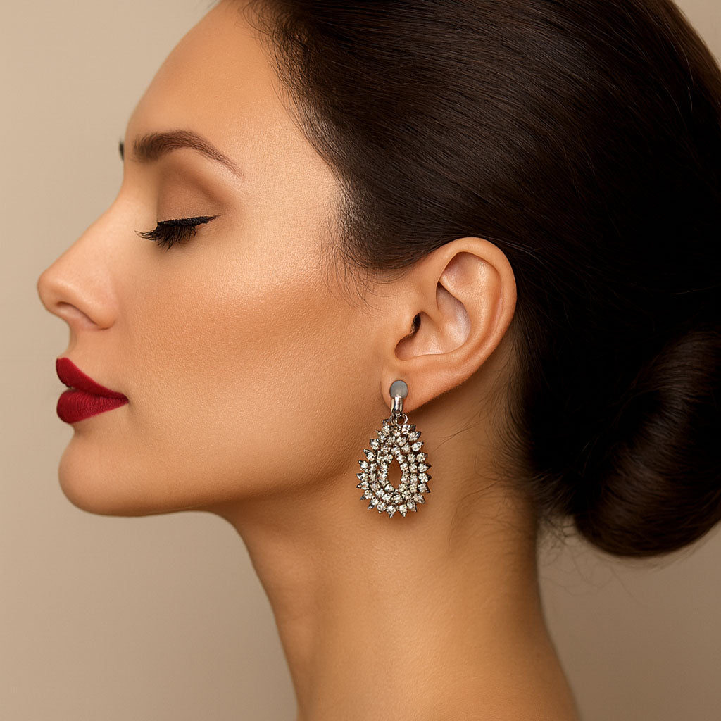 Dark Crystals Earrings