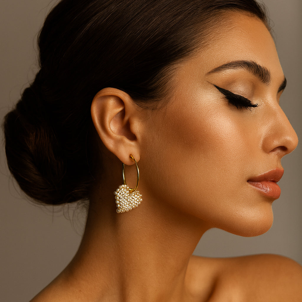 Pearls N Crystals Earrings