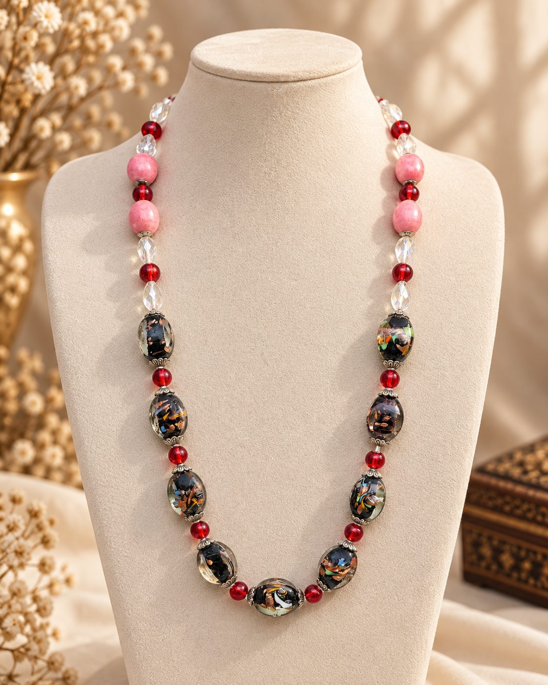 Multi Colored Crystals Maala