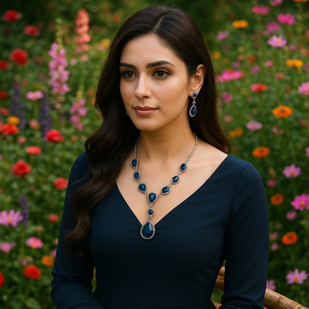 Blue Necklace Set