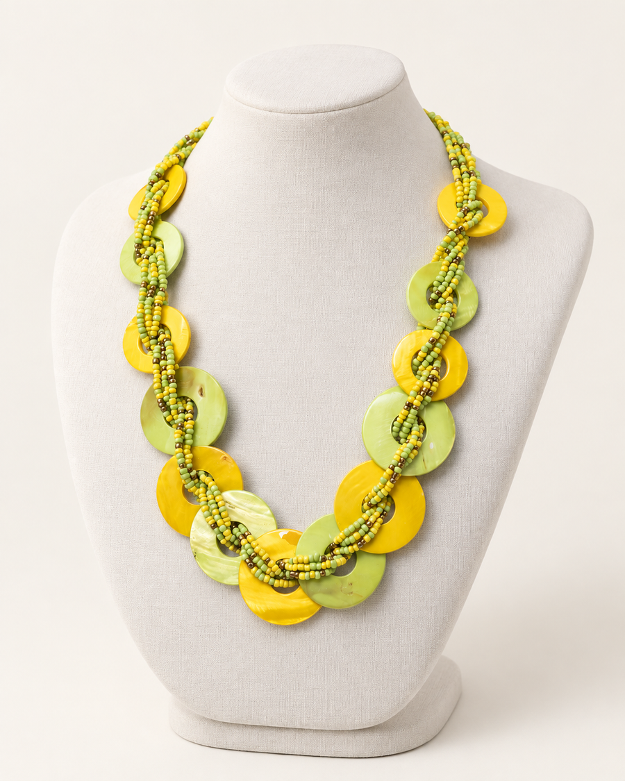 Yellow N Green Neckwear