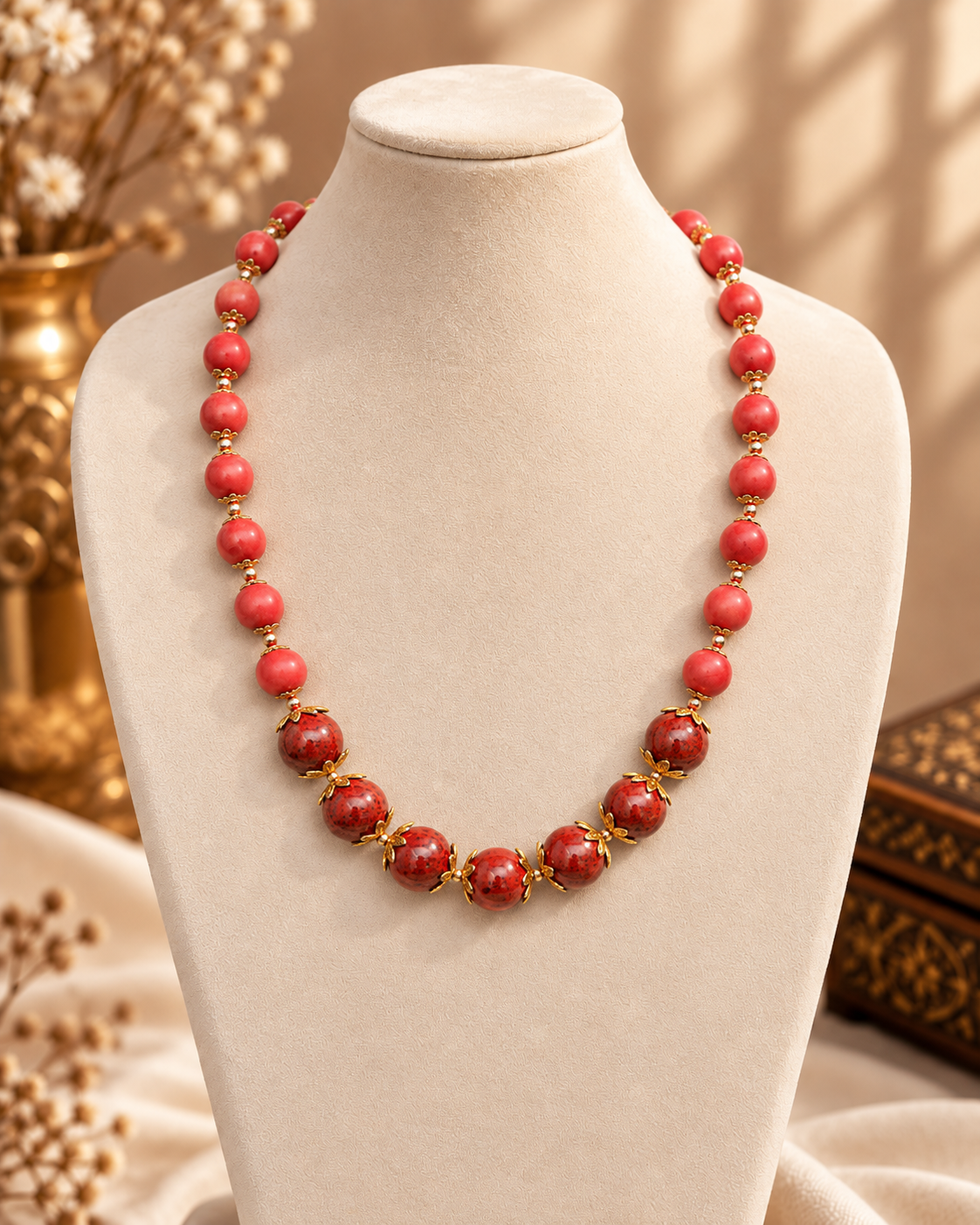 Red Stones Maala