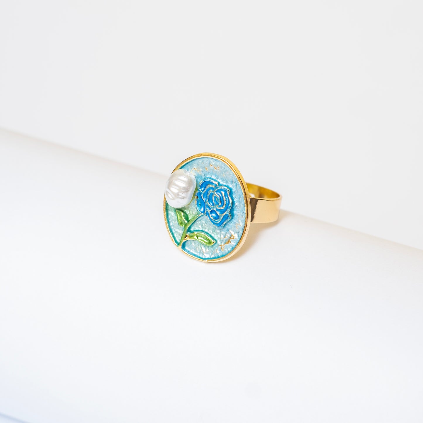 Blue Flower Ring