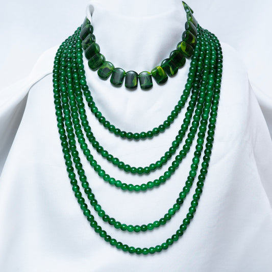 Green Stones Maala