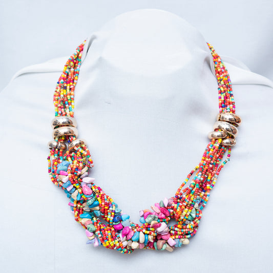 Multi Colored Stones Maala