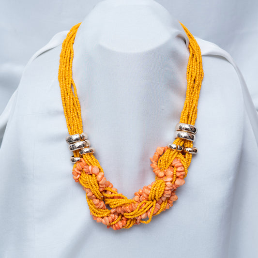 Orange Stones Maala