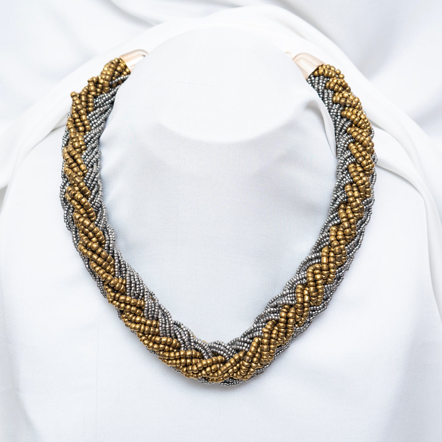 Golden n grey Maala