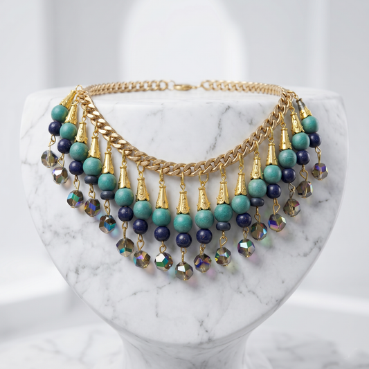 Blue Stones Choker