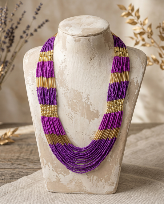 Purple Beads Maala