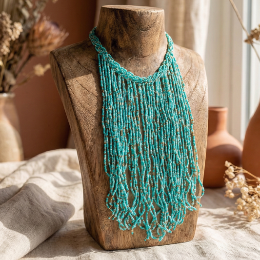 Cyan Blue Maala
