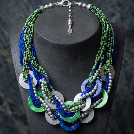 Blue n Green Maala