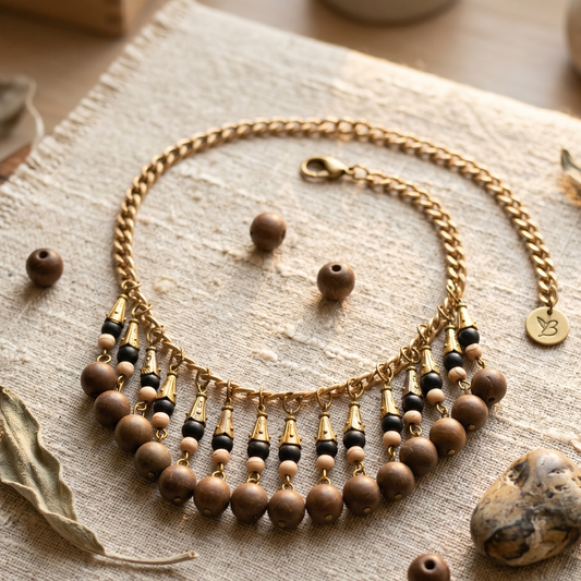 Brown Stones Maala