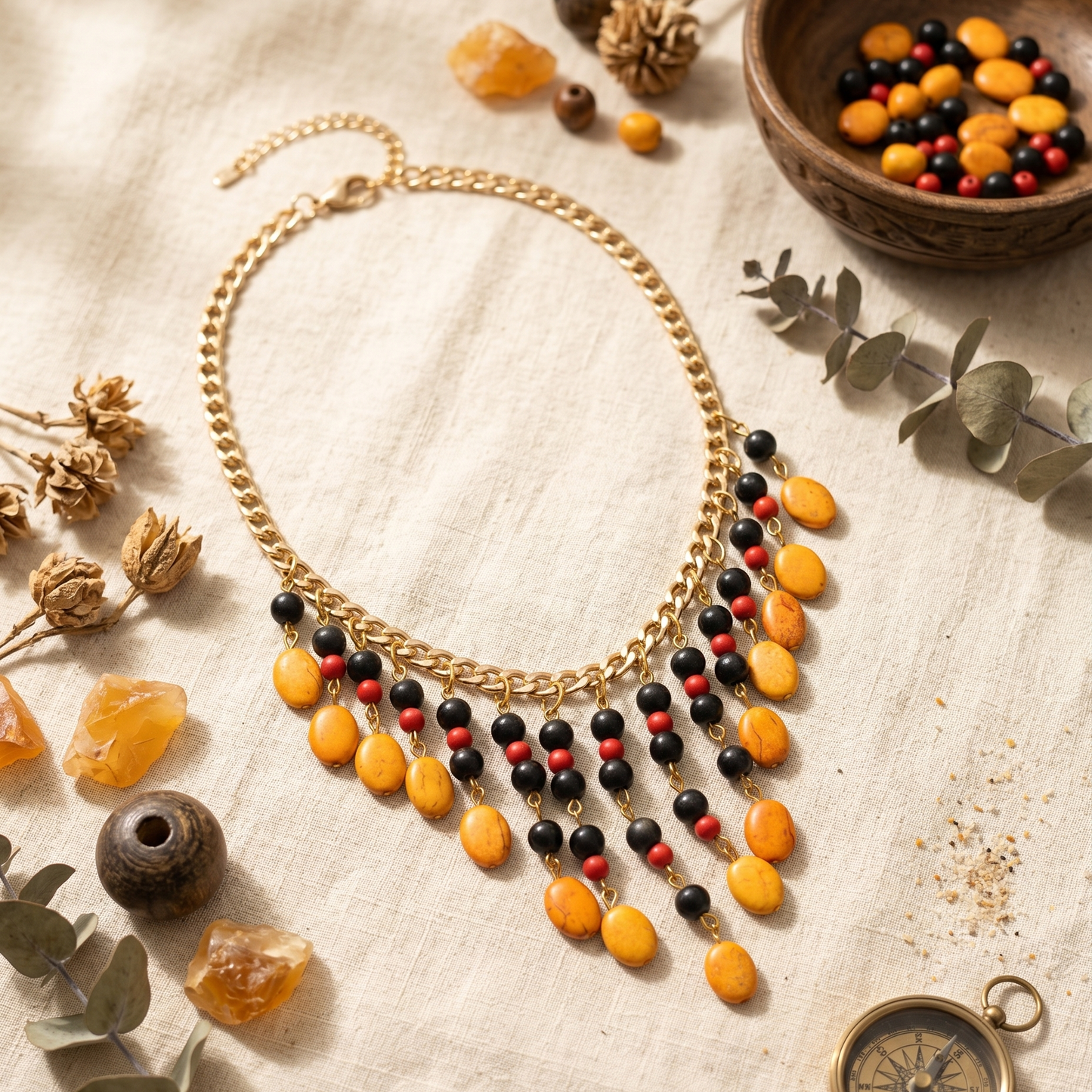 Yellow Stones Maala