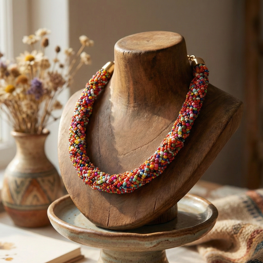 Multi Colored Stones Maala
