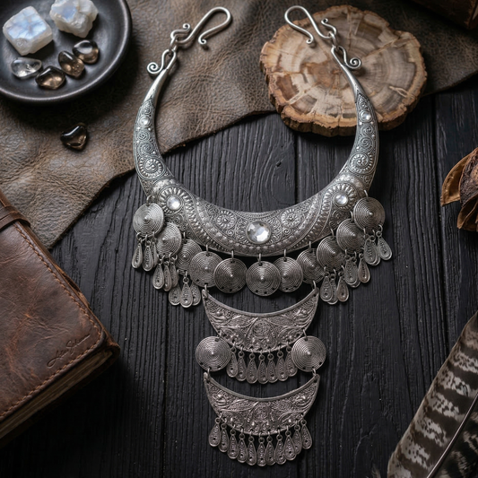 Silver Egyptian Neckwear