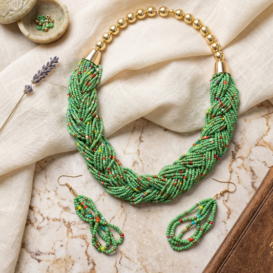 Green Chokar Maala Set