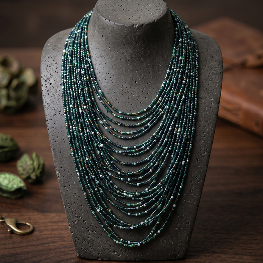 Green Long Maala