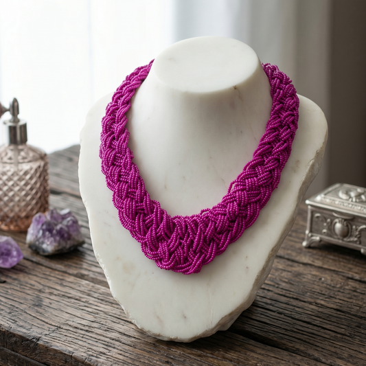 Purple Beads Maala