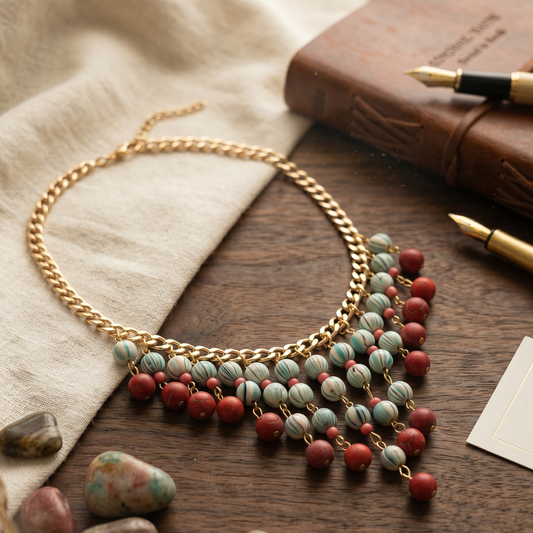Red Stones Choker