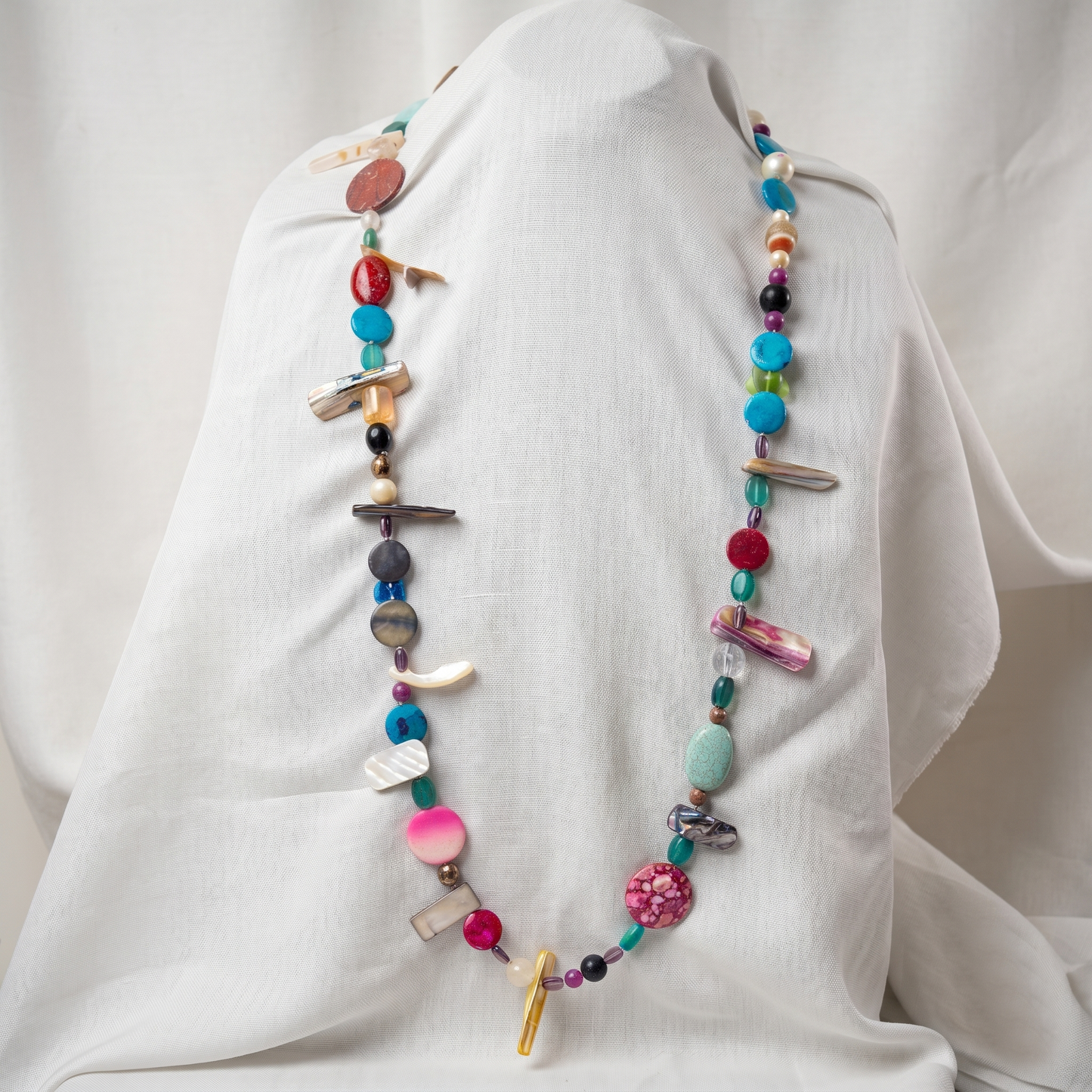 Multi Colored Stones Maala