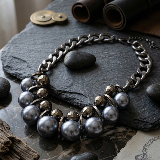 Silver n Black Neckwear