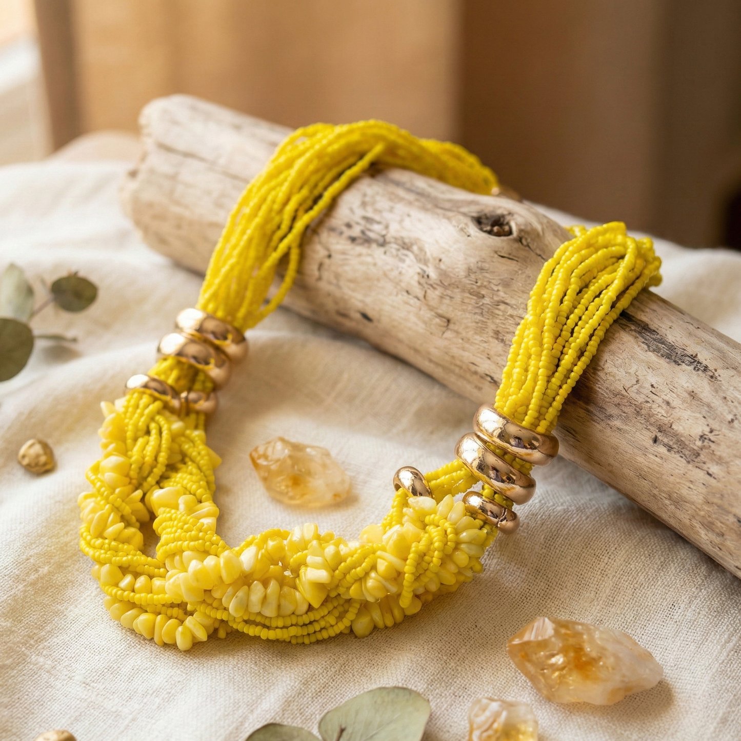 Yellow Stones Maala