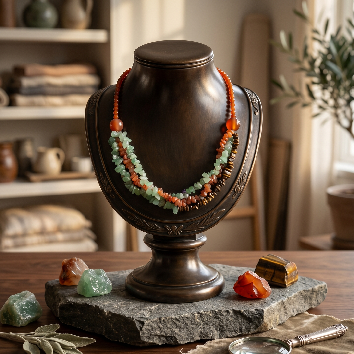 Multi Colored Gemstones Maala