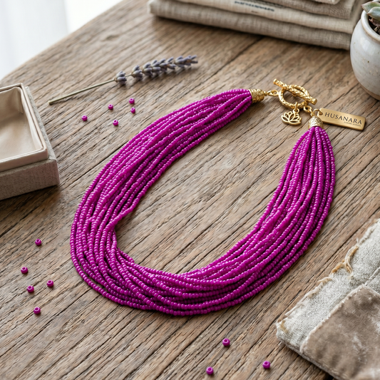Purple Beads Maala