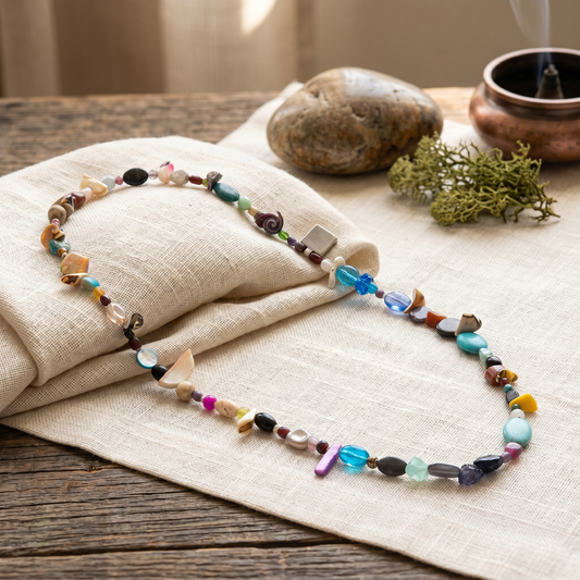 Multi Colored Stones Maala